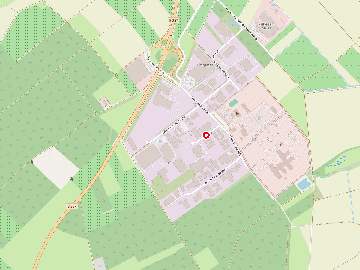 Kartenausschnitt Otto-Hahn-Straße 5–7, 53501 Grafschaft-Gelsdorf